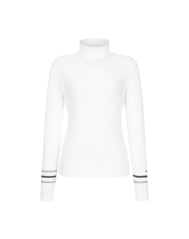 마틴골프 Sleeve Point Baselayer_O/White 흰색 착용컷