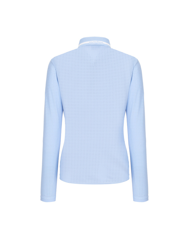 마틴골프 Perforated Fabric T-Shirts_S/Blue 블루 착용컷