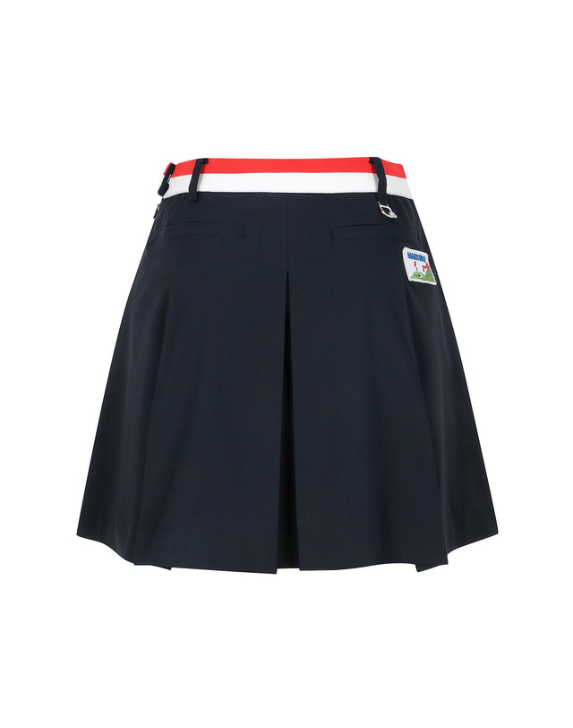 마틴골프 Knit Matching Pleats Culottes_Navy 네이비 착용컷