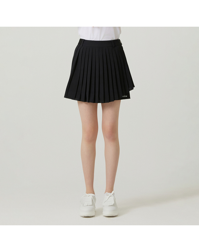 마틴골프 Pleats Wrap Culottes_Black 블랙 착용컷