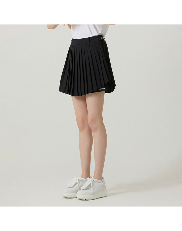 마틴골프 Pleats Wrap Culottes_Black 블랙 착용컷