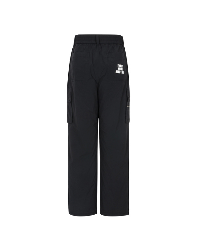마틴골프 Out Pocket Cargo Wide Pants_Black 블랙 착용컷