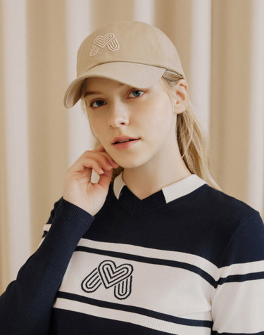[온라인 단독] Big Symbol Logo Ball Cap_BEIGE (Uni) (QUAFACP00153)
