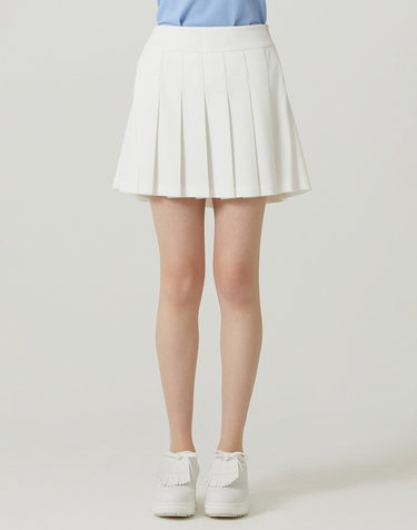 Back Logo Pleats Culotte_OFF-WHITE