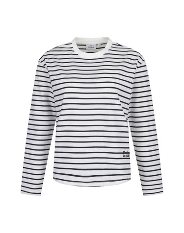 Soft Stripe Round T-shirts_OFF-WHITE