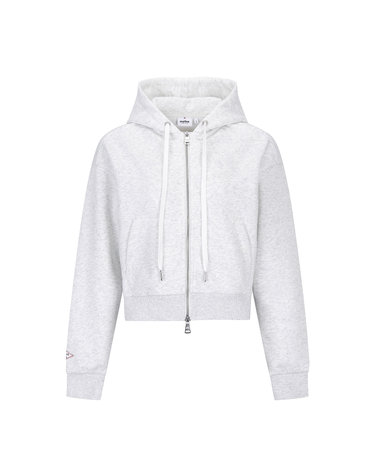 Martine Sweat Setup Hooded Zip up_L/GRAY
