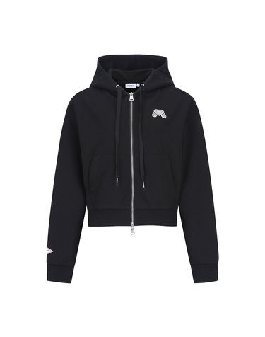 Martine Sweat Setup Hooded Zip up_BLACK
