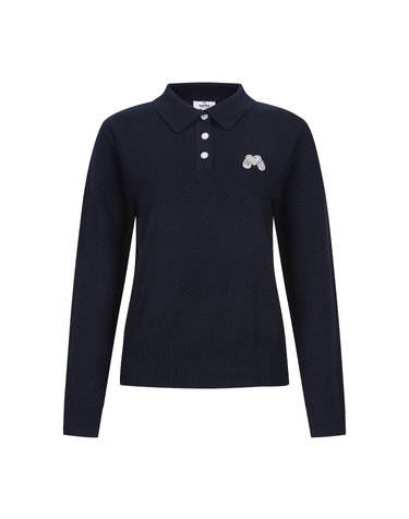 Classic Collar Knit_NAVY
