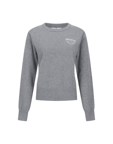 Essential Round Knit_M/GRAY