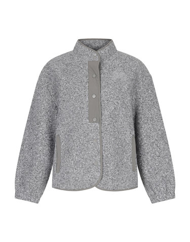 Fleece Button Jacket_M/GRAY