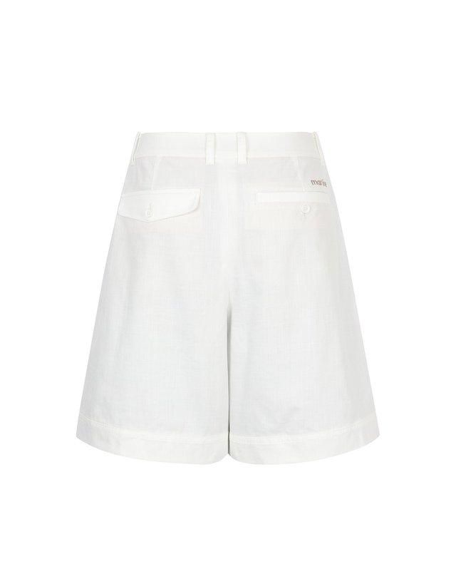 마틴골프 Linen Bermuda Pants_OFF-WHITE 흰색 착용컷