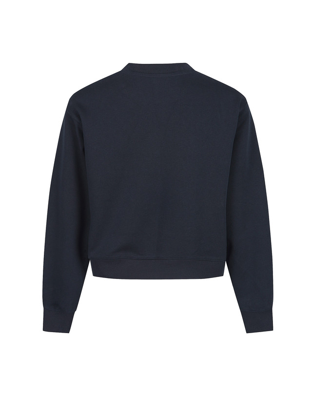 마틴골프 Martine Lettering Crop Sweatshirts_NAVY 네이비 착용컷