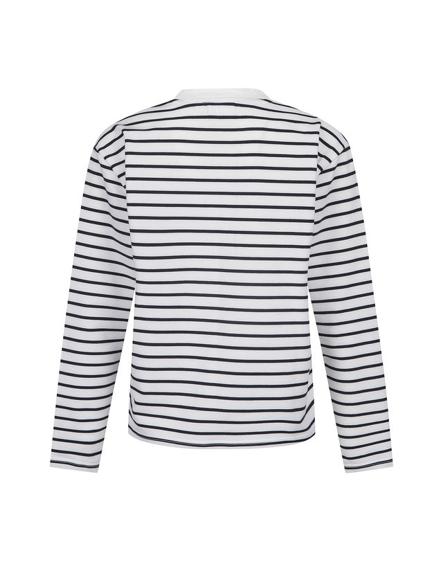 마틴골프 Soft Stripe Round T-shirts_OFF-WHITE 흰색 착용컷
