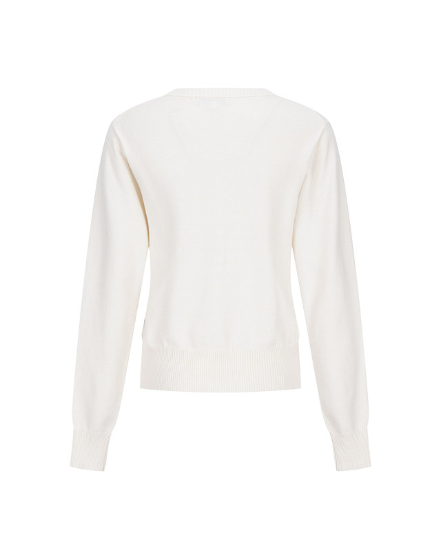 마틴골프 Essential Round Knit_IVORY 아이보리 착용컷