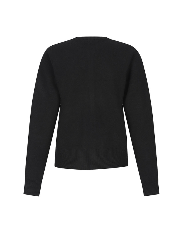 마틴골프 Half Dot Pattern Cardigan_BLACK 블랙 착용컷
