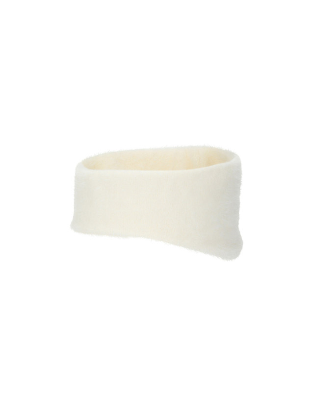 마틴골프 Symbol Knit Ear Warmer_OFF-WHITE 흰색 착용컷
