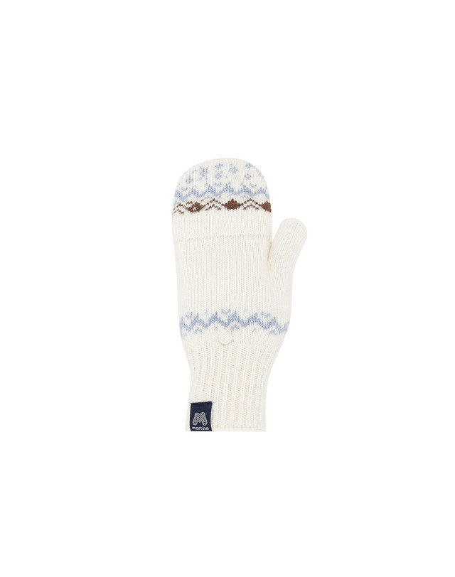 마틴골프 Nordic Knit Gloves_OFF-WHITE 흰색 착용컷