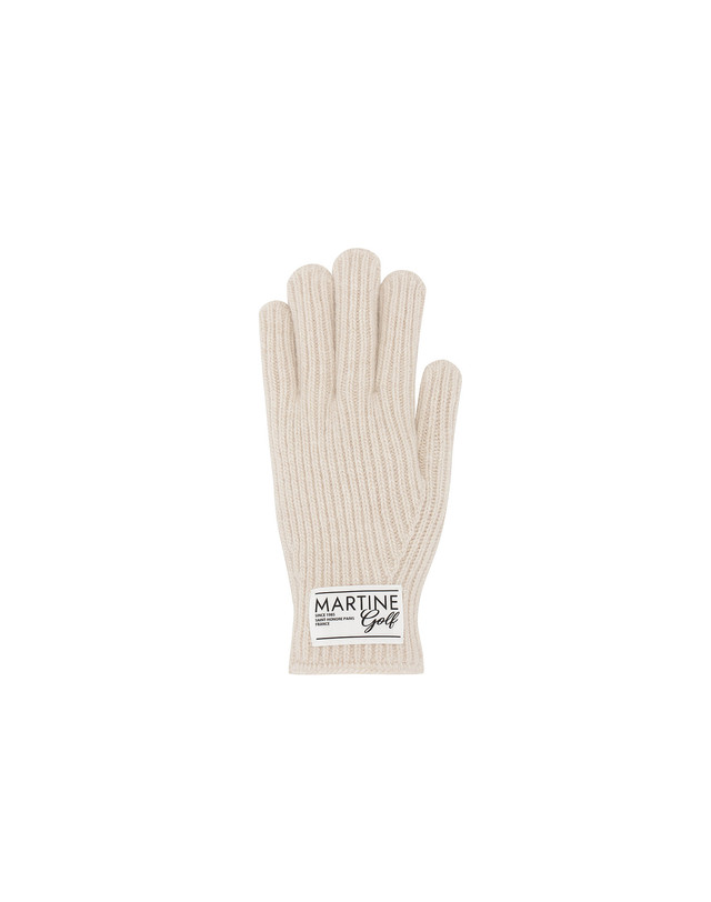 마틴골프 Essential Knit Gloves_BEIGE 베이지 착용컷