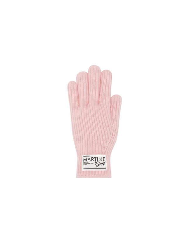 마틴골프 Essential Knit Gloves_PINK 핑크 착용컷