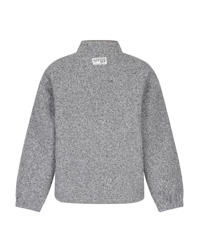 마틴골프 Fleece Button Jacket_M/GRAY 그레이 착용컷