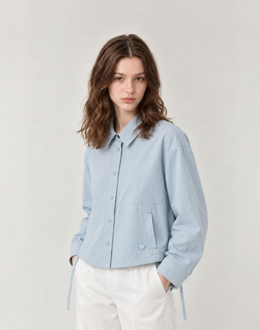 마틴골프 Collared Drawstring Jacket_L/BLUE