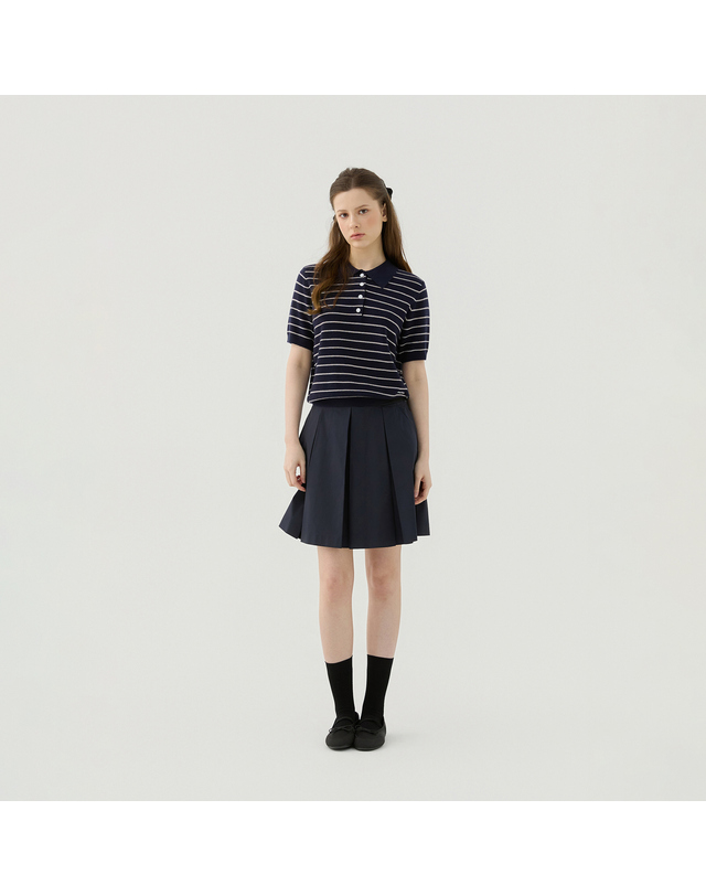 마틴골프 Memory A Line Culotte_NAVY 네이비 착용컷