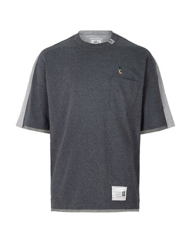 미하라야스히로 차콜 프론트 백 티셔츠 A16TS602 CHARCOAL