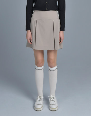 [ONLINE EXCLUSIVE] 베이지 플리츠 스커트