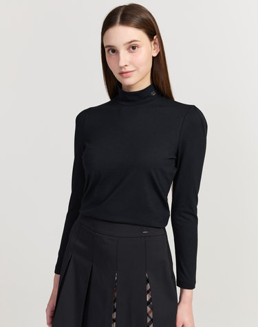 [ONLINE EXCLUSIVE] 블랙 숄더 포인트 하이넥 이너