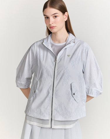 [PREMIUM] 그레이 반소매 후디 점퍼