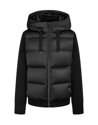 [DAKS ROYAL][PREMIUM] 블랙 니트 다운 하이브리드 점퍼