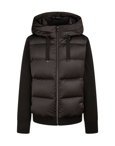 [DAKS ROYAL][PREMIUM] 브라운 니트 다운 하이브리드 점퍼