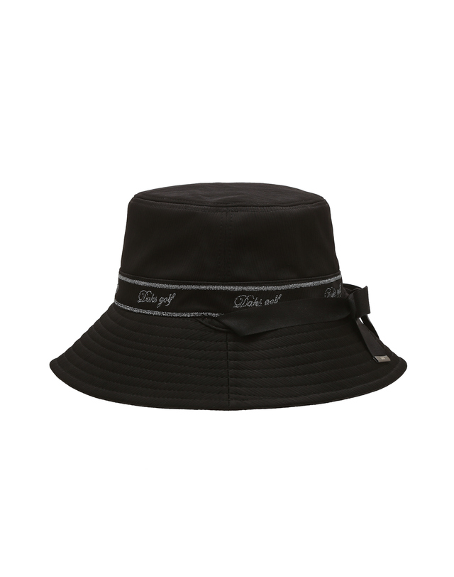 닥스 골프 여성 [PREMIUM] 블랙 DD리벳 버킷햇 착용컷
