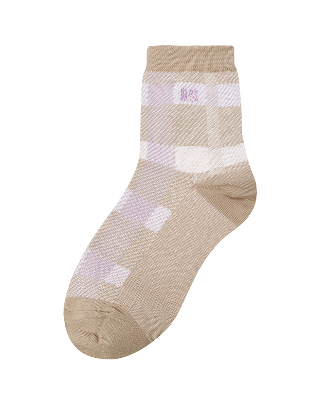 닥스 골프 여성 [PREMIUM] 블랙 체크 믹스 중목 3족 착용컷