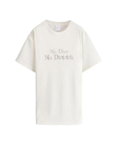 [해외직구] 26 FW No Dietrich 노 디에트리치 블랑 화이트 숏슬리브 라운드넥 코튼 티셔츠