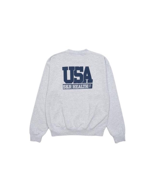 스포티앤리치 스포티앤리치 남여공용 팀 USA 맨투맨 CR883HG 그레이 착용컷