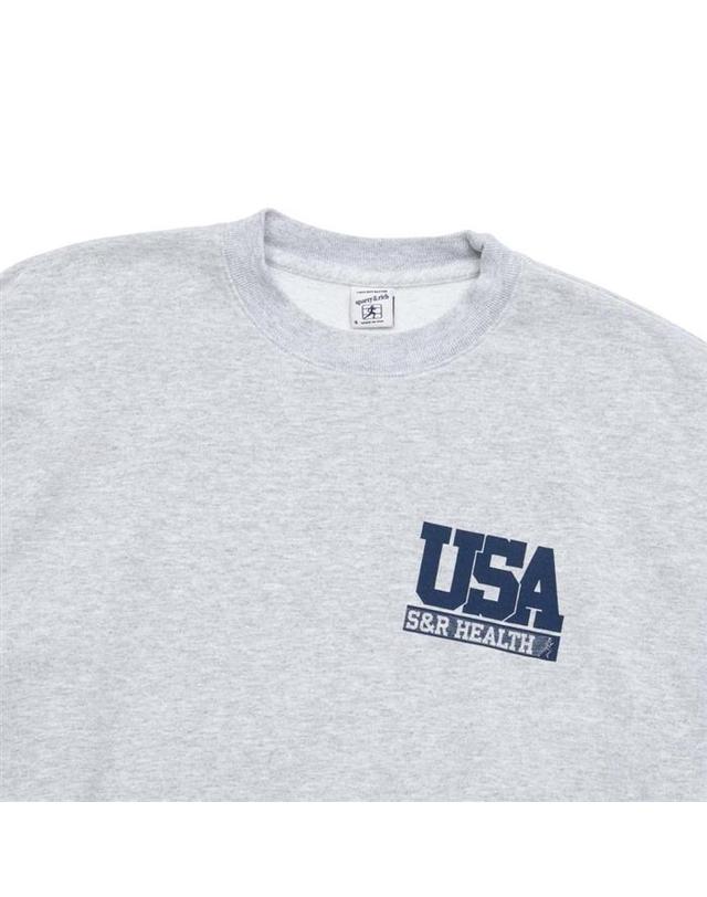 스포티앤리치 스포티앤리치 남여공용 팀 USA 맨투맨 CR883HG 그레이 착용컷