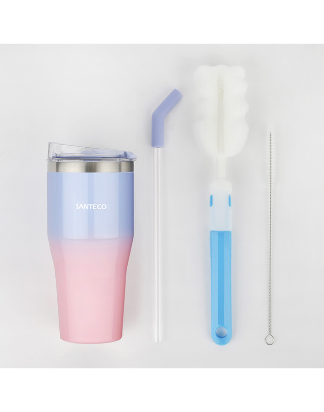 산테코 [산테코] 이스케이프 텀블러 670ml (골든피치) 착용컷