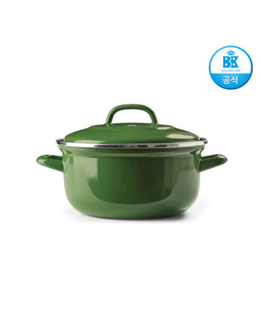 [BK] 비케이쿡웨어 더치오븐 카본스틸 양수냄비 에메랄드그린 24cm