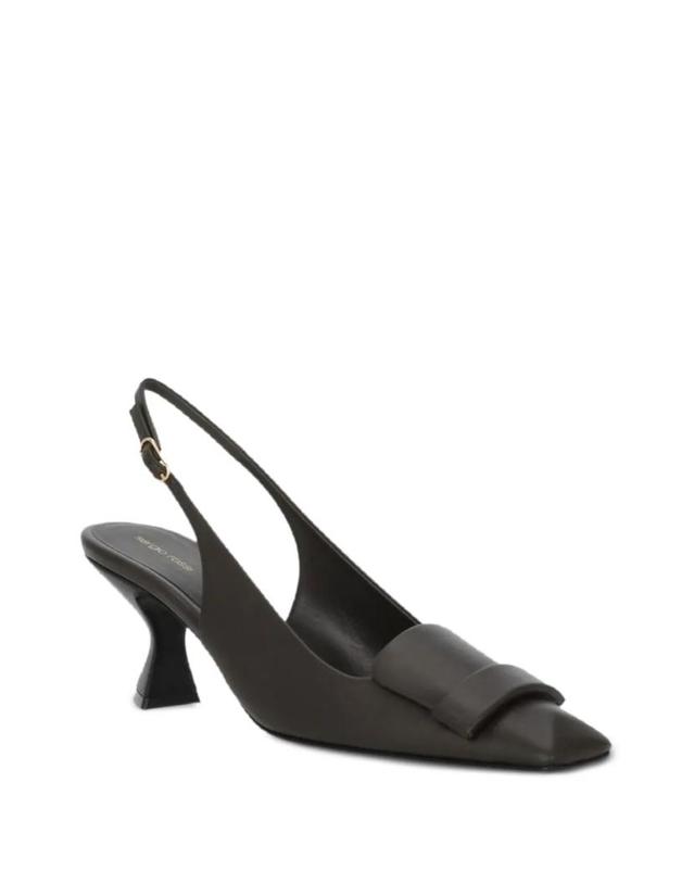 세르지오 로시 [해외직구] 26 FW 세르지오로시 buckle detail slingback pumps B14560MFL346110 TP458549530 착용컷