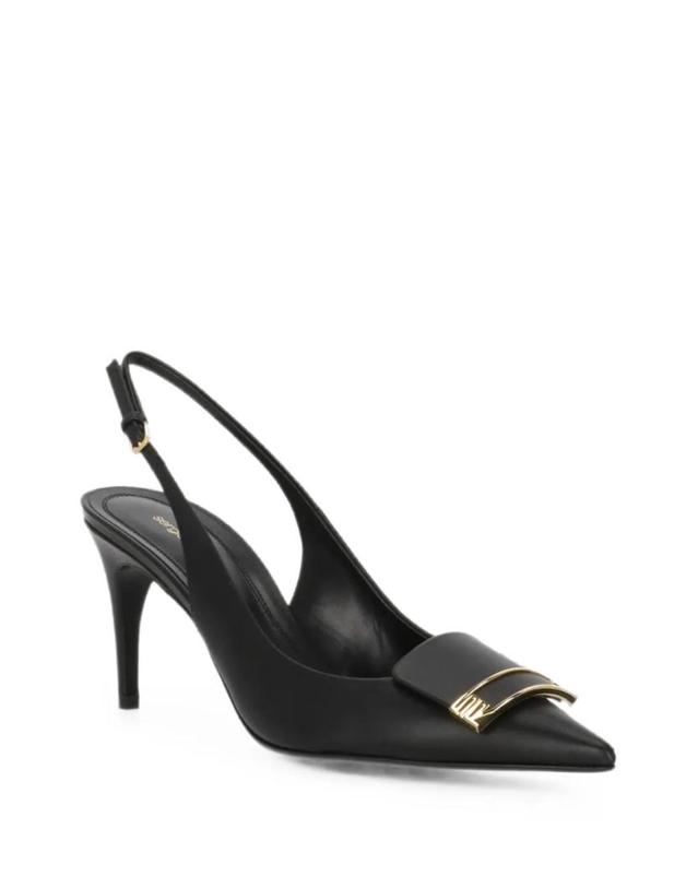 세르지오 로시 [해외직구] 26 FW 세르지오로시 Sr 이볼브 장식 디테일 슬링백 펌프스 B14501MMVN131101000 TP456656920 착용컷