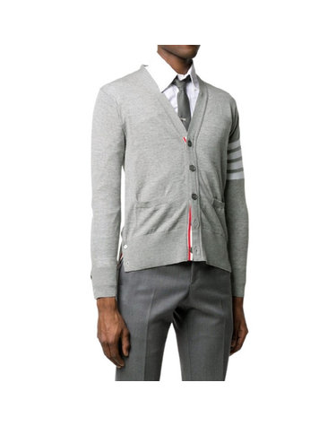 [THOM BROWNE] 메리노울 클래식 브이넥 가디건 MKC002A Y1014 058