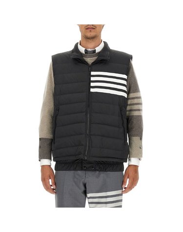 [THOM BROWNE] 4바 폴리 트월 다운 패딩 조끼 MVD024X 07259 015