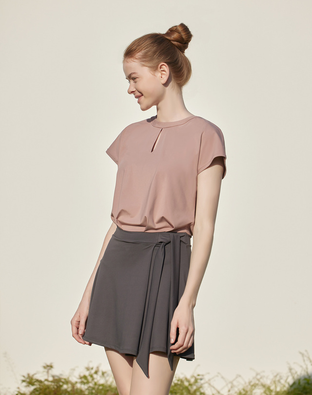 벨로디네라 Lily Swimdress Indi Pink& Charcoal 착용컷