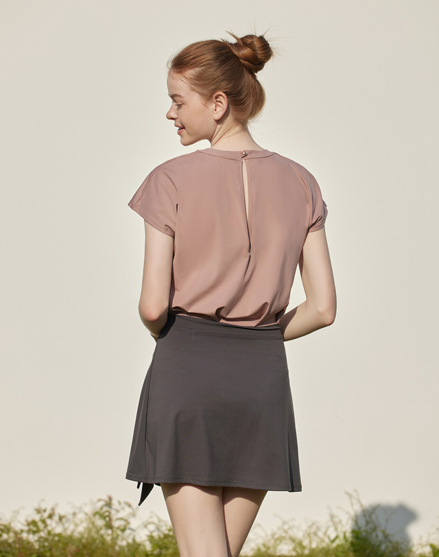 벨로디네라 Lily Swimdress Indi Pink& Charcoal 착용컷