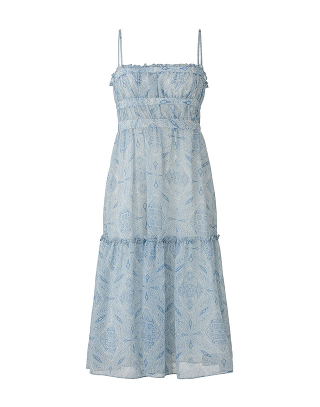 벨로디네라 Adeline Dress Sky Blue 블루 착용컷