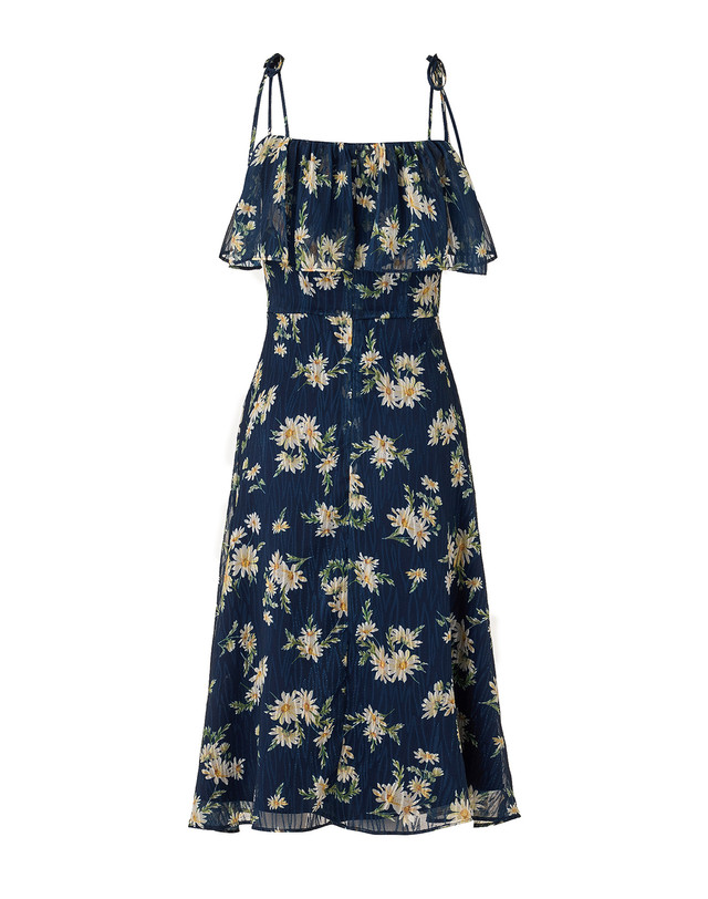 벨로디네라 Blossom Dress Navy 바이올렛 착용컷