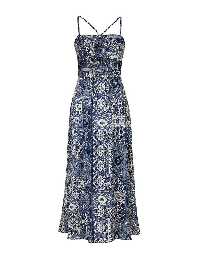 벨로디네라 Eloise Dress Navy 블루 착용컷
