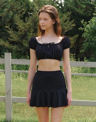 Chloe Top and Bottom Set Black