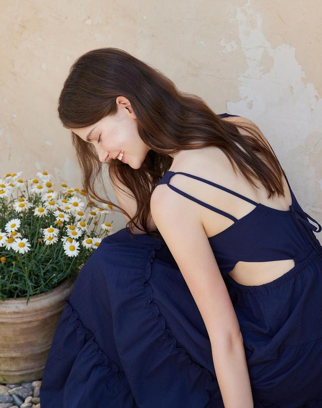 벨로디네라 Ette Dress Navy 착용컷